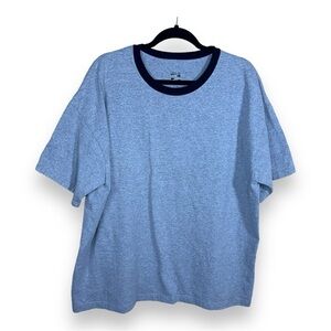 XL GREY BLACK TRIM TEE MENS SHORT SLEEVE CASUAL ATHLETIC SIMPLY SPORTS